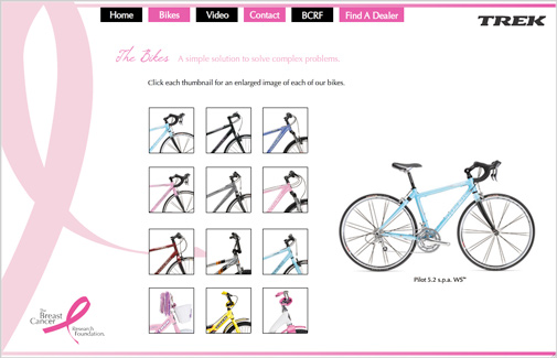 TREK website made in Flash